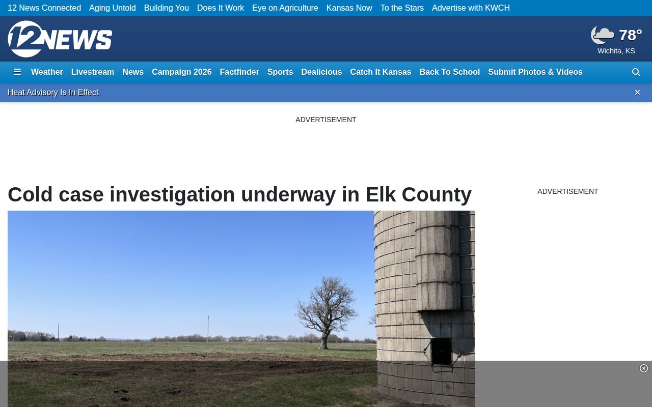 KWCH regional Elk County incident news report